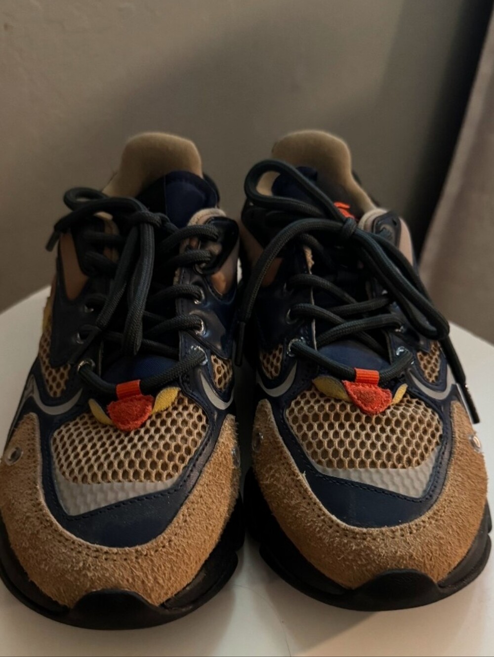 Lacoste L003 Neotextile Multi-Tone Brown & Black Suede Sneakers - Picture 5 of 5